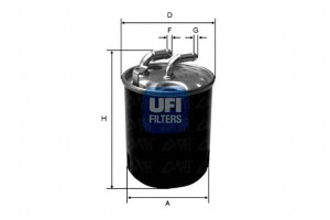 Filtr Paliwa Diesel Ufi