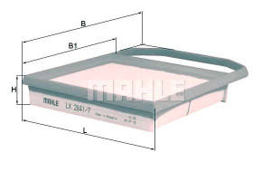 Filtr Powietrza Mahle 2760940504 F026400504 Ca1186