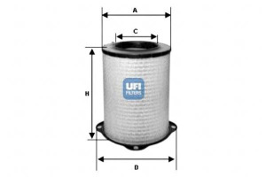 Filtr Powietrza Volvo S70 Ii 2.5r 03> Ufi Ufi