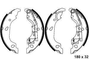 Szczęki Hamulcowe Fiat Punto 1.2-1.9d 09.99-03.12