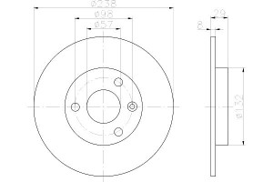 Tarcze Hamulcowe Mintex E169004 95661810 4249c5 42