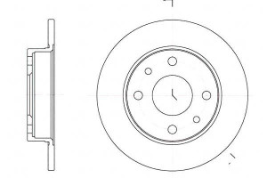 Tarcze Hamulcowe 2szt 240x11 P 4-otw Alfa Romeo 14