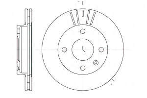 Tarcze Hamulcowe 2szt 239.5x20 V 4-otw Ford Escort