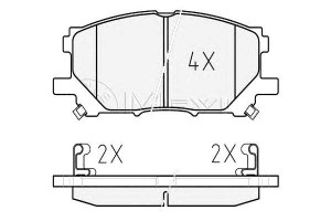 Klocki Hamulcowe Toyota Przód Lexus Rx300 03- Meyl