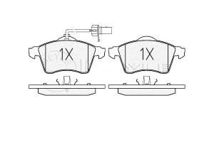 Klocki Hamulcowe Vw Przód T4 09 90- 1,8-2,8 Z Czuj