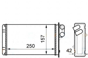 Nagrzewnica Peugeot 405 406 Behr Hella