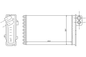 Nagrzewnica (234x157x42) Citroen C5 C5 I 1.8-3.0 0