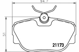 Klocki Hamulcowe Bmw Przód E30 82-94 Textar