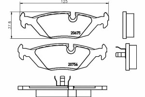 Klocki Hamulcowe Bmw Tył E30 E28 81-87 Textar
