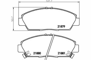 Klocki Hamulcowe Honda Przód Accord Rover600 Texta