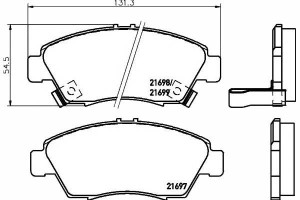 Klocki Hamulcowe Honda Przód Civic 91-eg 95-ej9 Ja