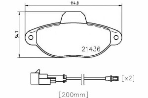 Klocki Hamulcowe Przód Fiat 500; Ford Ka 1.2 1.2lp
