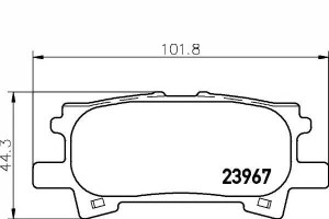 Klocki Hamulcowe Toyota Tył Lexus Rx300 03- Textar