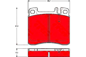 Klocki Hamulcowe Mercedes S (w140) 3.2 03.91-10.98