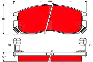 Klocki Hamulcowe Mitsubishi Przód Galant 92- 96- E