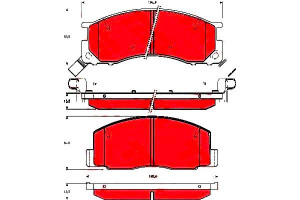 Klocki Hamulcowe Toyota Liteace Previa 1.5-2.4 01.