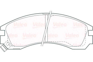 Klocki Hamulcowe Valeo Mb699453 Mb928049 Mr389542