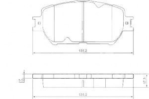 Klocki Hamulcowe Toyota Camry 01-05 A.b.s.