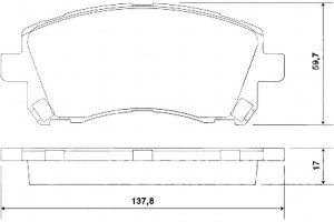 Klocki Hamulcowe Subaru Forester 97-00 A.b.s.