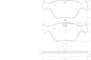 Klocki Hamulcowe Bmw 5 E39 95-03 A.b.s.