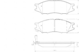 Klocki Hamulcowe Nissan Almera Ii 02-06 Przód A.b.