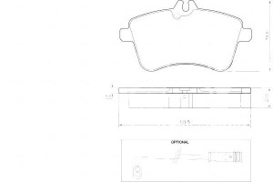 Klocki Hamulcowe Mercedes W245 B-klasa 04-11 A.b.s