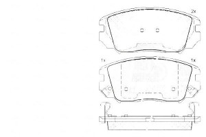 Klocki Hamulcowe Hyundai Sonata 05- A.b.s.