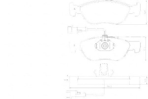 Klocki Hamulcowe Alfa Romeo 145. 146 97-01 Z Czuj.