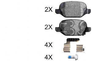 Klocki Hamulcowe Fiat Panda 4x4 12- Tył A.b.s.