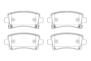 Klocki Hamulcowe Opel Tył Insignia 08- 1,6-2,0 Cdt