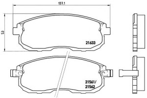 Klocki Hamulcowe Nissan Maxima 88-95 Z Czuj. Bremb