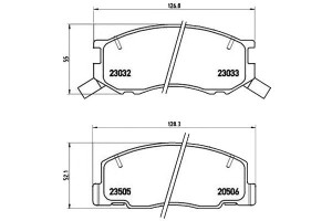 Klocki Hamulcowe Toyota Previa 96-00 Brembo