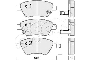 Klocki Hamulcowe Opel Adam 12- Przód Cifam