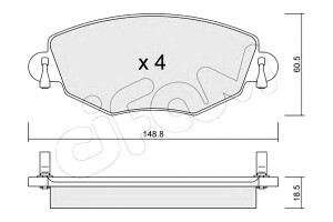 Klocki Hamulcowe Ford Mondeo Iii 00-07 Cifam