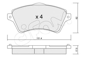 Klocki Hamulcowe Land Rover Freelander 00-07 Cifam