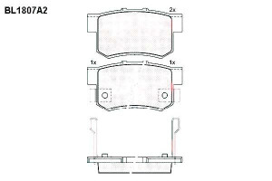 Klocki Hamulcowe Honda Civic Cr-v Fr-v Shuttle 14.