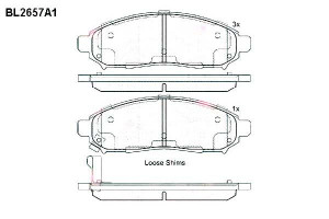 Klocki Hamulcowe Nissan Navara Pathfinder 16.5mm W