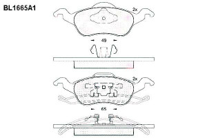 Klocki Hamulcowe Ford Focus 19.3mm Wva23154 Kpl Ft