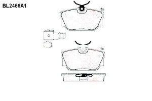 Klocki Hamulcowe Vw Transporter 17.3mm Wva23224 Z