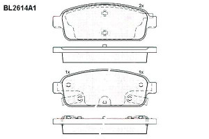 Klocki Hamulcowe Chevrolet Cruze Opel Astra 16.2mm