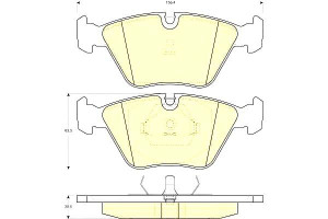 Klocki Hamulcowe Bmw E34 36 1.8-4.0+i 88 Gr.20mm*