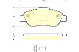 Klocki Hamulcowe Fiat Panda Ii 1.2 4x4 1.3jtd 1.3j