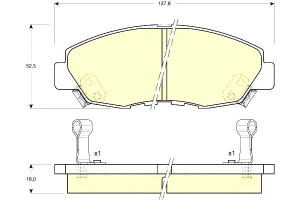 Klocki Hamulcowe Honda Accord 2.0i 93 Gr.18mm* Gir