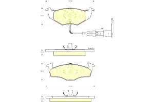 Klocki Hamulcowe Skoda Fabia Seat Ibiza 03- Girlin
