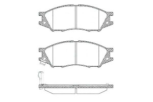 Klocki Hamulcowe Nissan Almera Ii 1.5-2.2d 10.02-0
