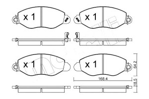 Klocki Hamulcowe Ford Transit 00-06 Metelli