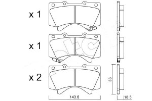 Klocki Hamulcowe Przód Toyota Landcruiser 08- Mete