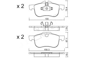 Klocki Hamulcowe Rover 75 99-04 Metelli