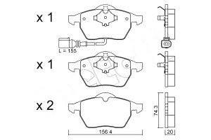 Klocki Hamulcowe Vw Golf Iv 97-03 Czuj Metelli