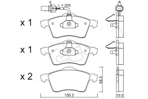 Klocki Hamulcowe Vw T4 96- Czuj Metelli